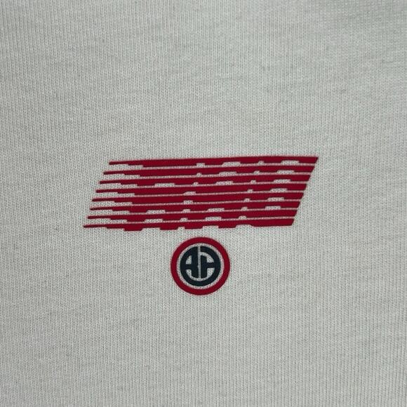 Zara Rhuigi Unisex Cream Red Crew Neck Short Sleeve Basic T Shirt Tee Top Size S - Picture 4 of 7